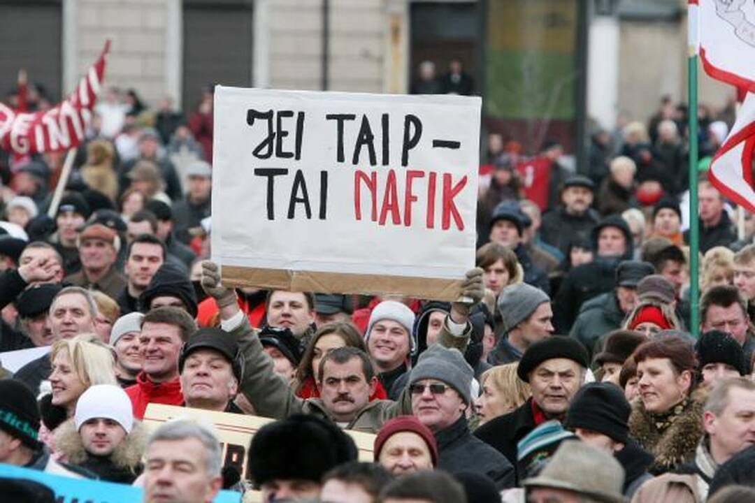 Profsąjungos šeštadienį organizuoja mitingą Vilniaus centre