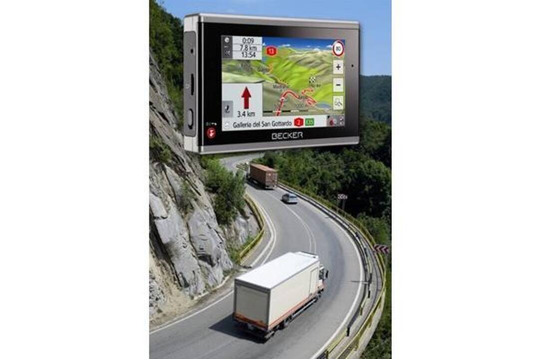 Specialios navigacijos sistemos apsaugos sunkvežimius nuo netikėtumų