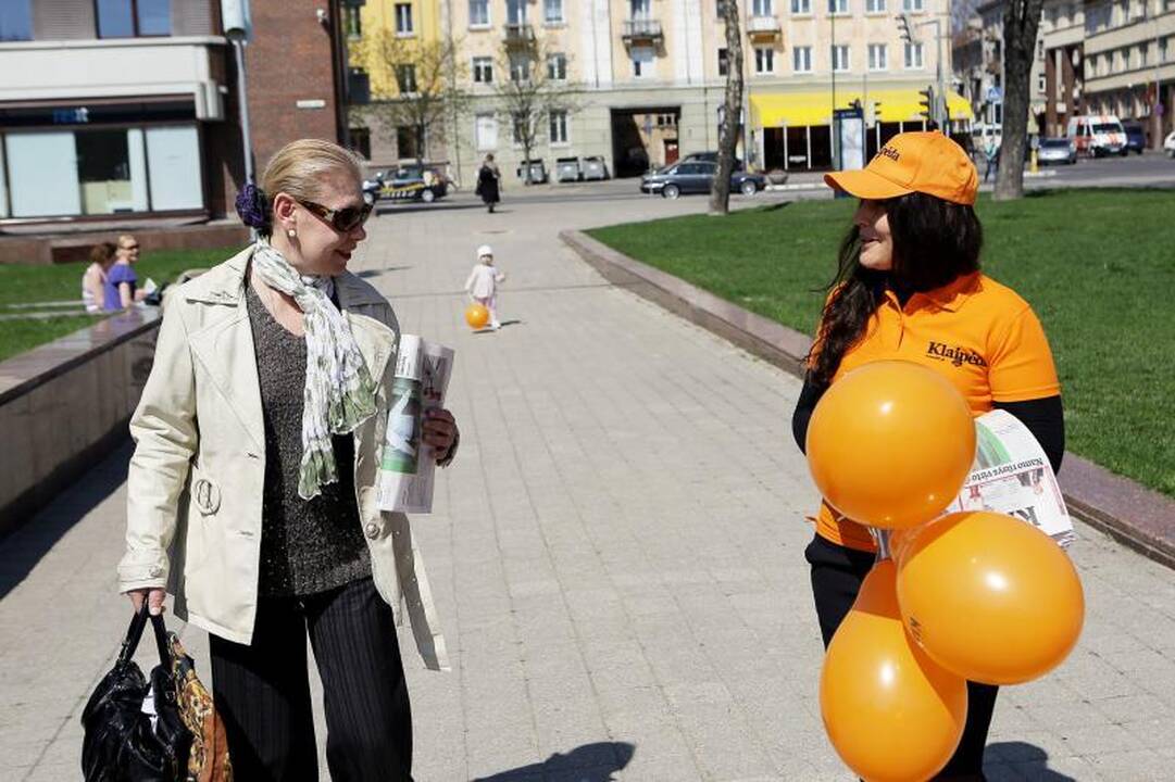 Spaudos dienos atgavimo proga pasveikinti klaipėdiečiai