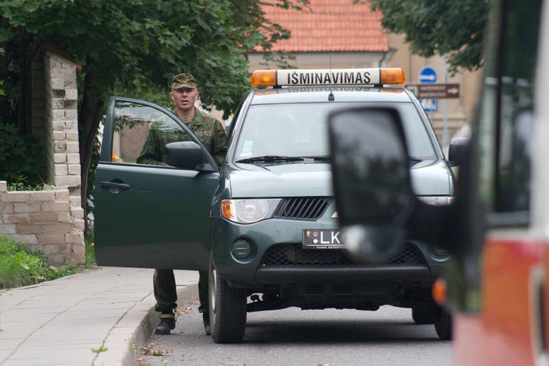 Iš Vilniaus senamiesčio išvežtas pavojingas sprogmuo