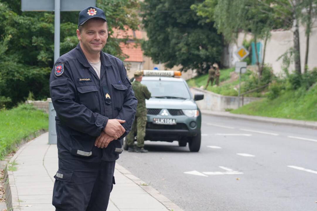 Iš Vilniaus senamiesčio išvežtas pavojingas sprogmuo
