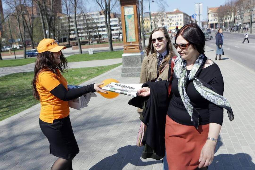 Spaudos dienos atgavimo proga pasveikinti klaipėdiečiai