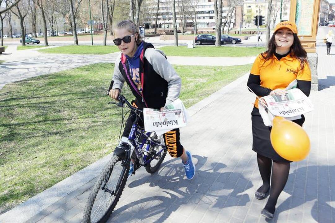 Spaudos dienos atgavimo proga pasveikinti klaipėdiečiai