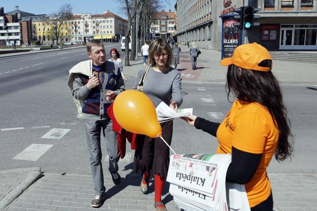 Spaudos dienos atgavimo proga pasveikinti klaipėdiečiai