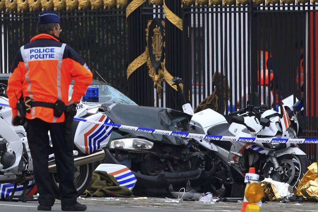 Belgijoje savižudis vairuotojas sužalojo aštuonis policininkus