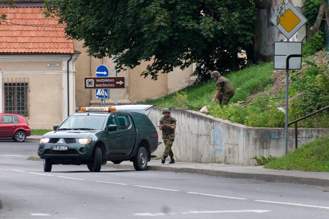 Iš Vilniaus senamiesčio išvežtas pavojingas sprogmuo