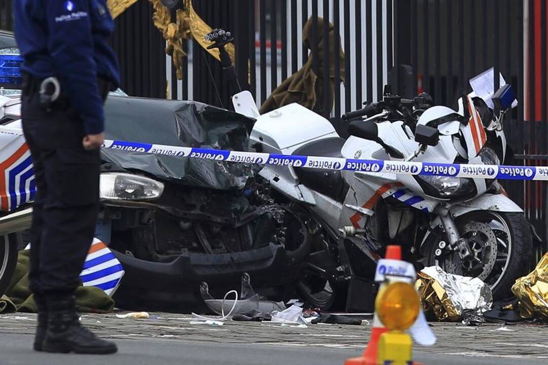Belgijoje savižudis vairuotojas sužalojo aštuonis policininkus
