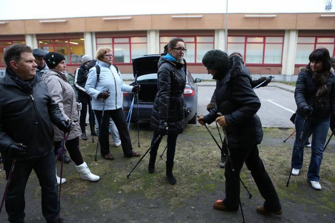 Šiaurietiškas pasivaikščiojimas pajūriu išjudino senolius