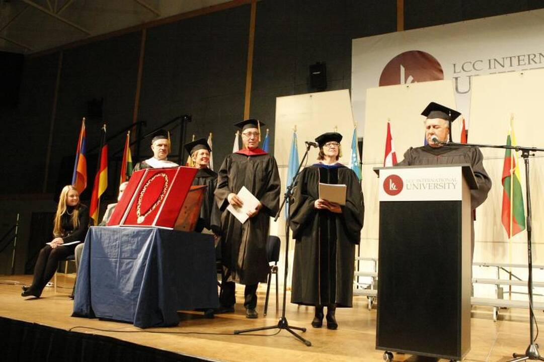 LCC tarptautiniame universitete inauguruota šeštoji rektorė