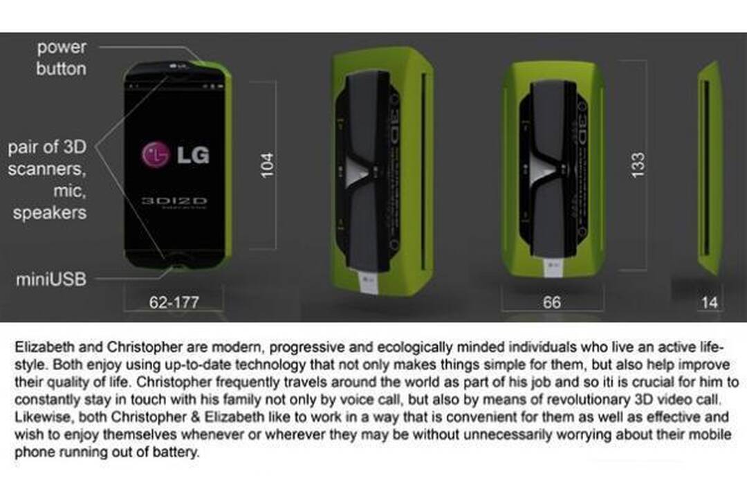 Įspūdinga LG 3D telefono koncepcija