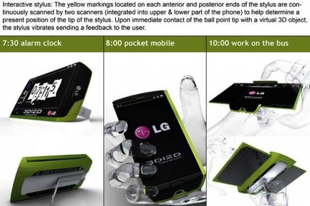 Įspūdinga LG 3D telefono koncepcija