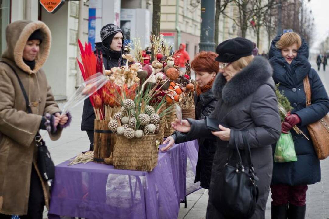 Verbų sekmadienį Vilniuje – tautodailininkai ir verbų pardavėjai