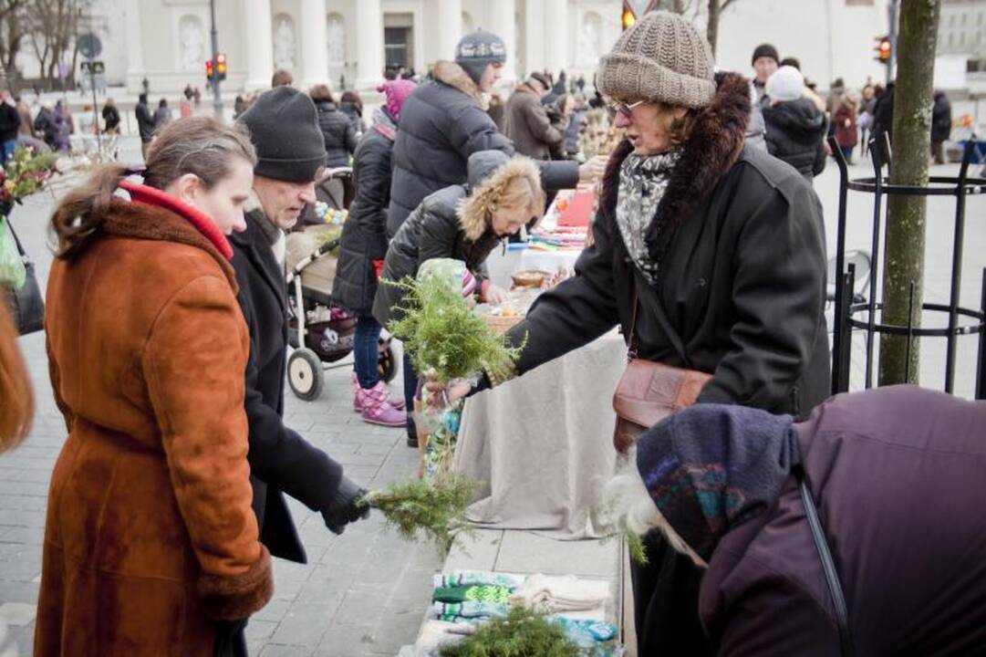 Verbų sekmadienį Vilniuje – tautodailininkai ir verbų pardavėjai