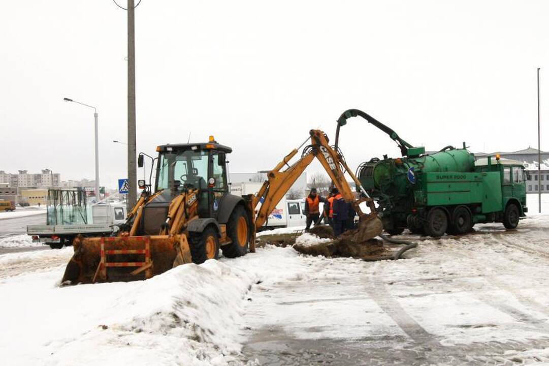 Žemaičių plente – vandentiekio avarija  
