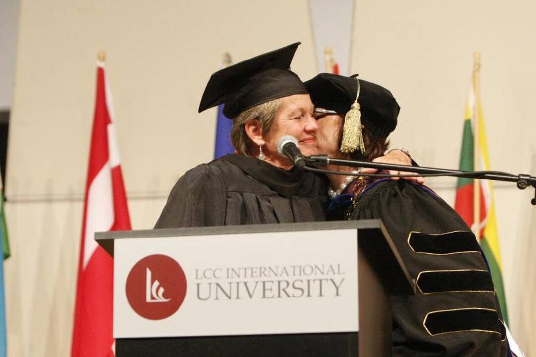 LCC tarptautiniame universitete inauguruota šeštoji rektorė