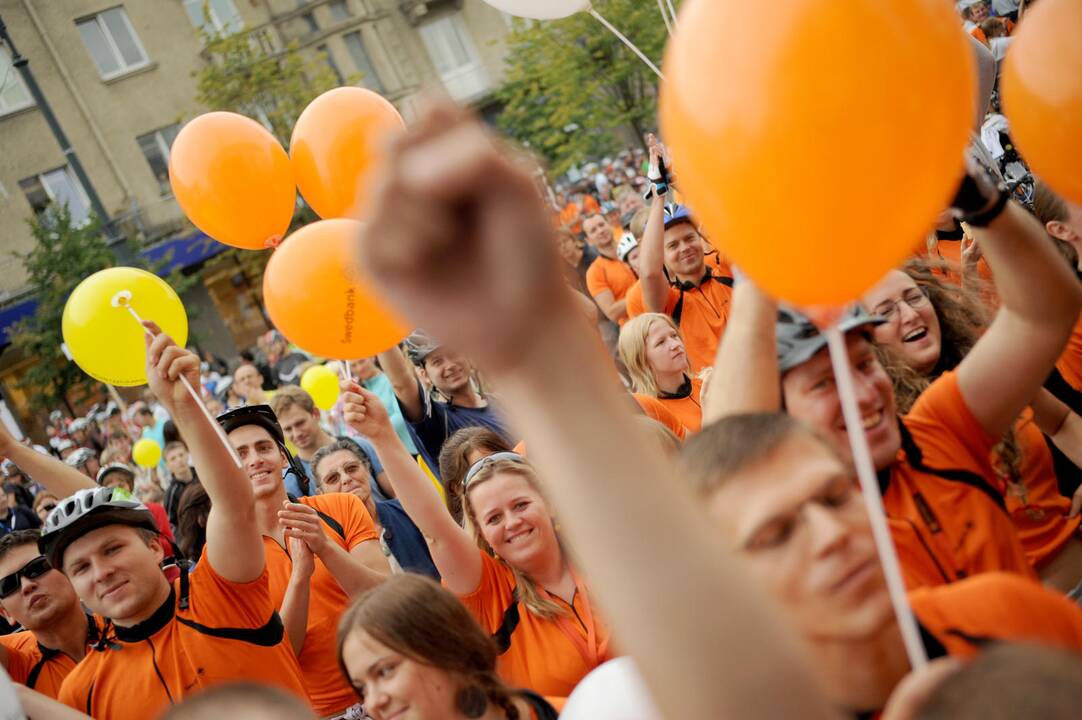 Vilniaus „Velomaratone" per 7 tūkst. dalyvių