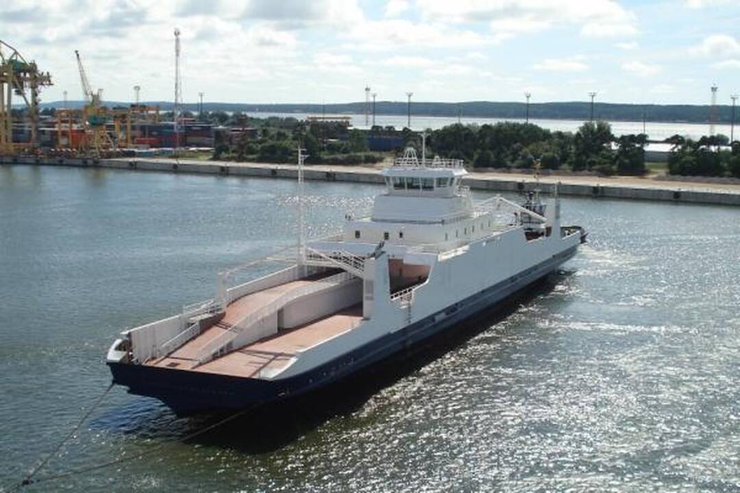 „Vakarų laivų gamykloje“ pastatytas dujomis varomas keltas