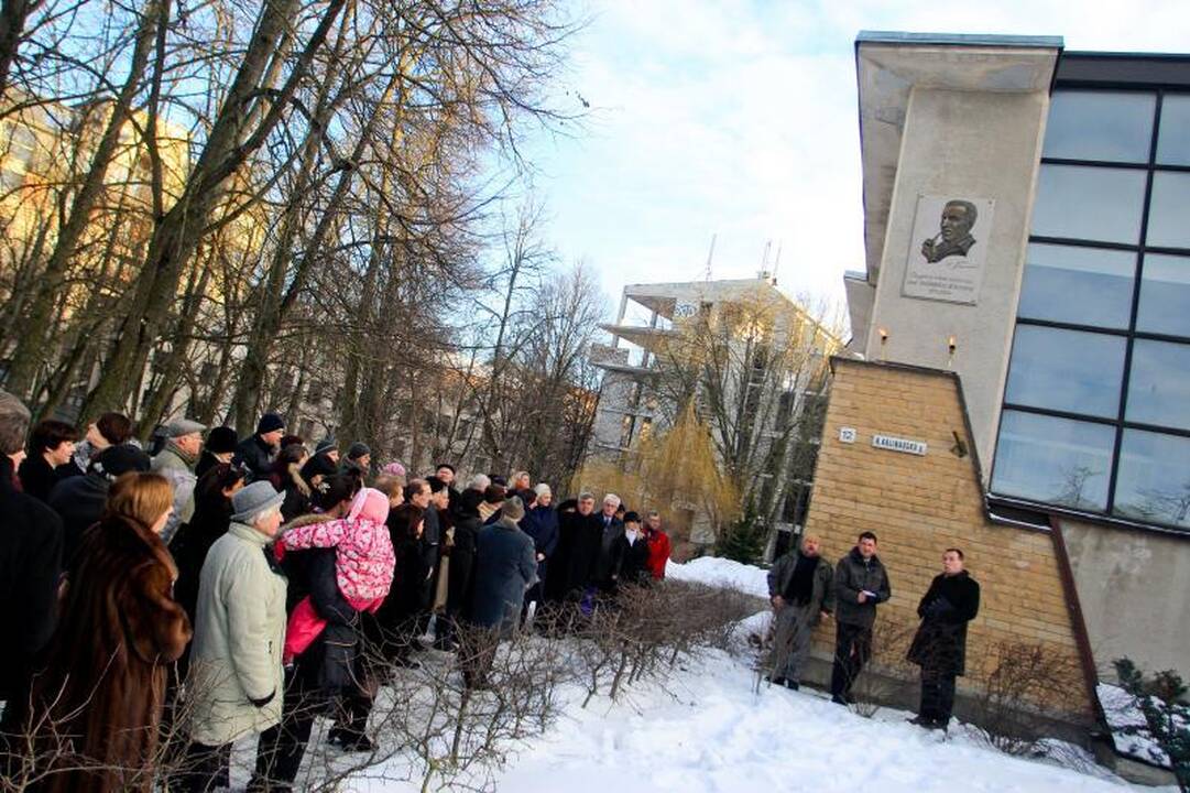 Kazimiero Žoromskio studiją paženklino atminimo lenta