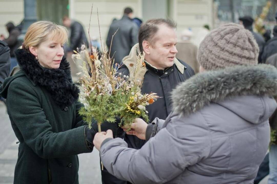 Verbų sekmadienį Vilniuje – tautodailininkai ir verbų pardavėjai