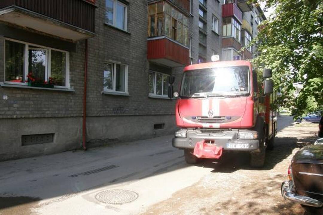 Viename iš Klaipėdos butų kilo gaisras