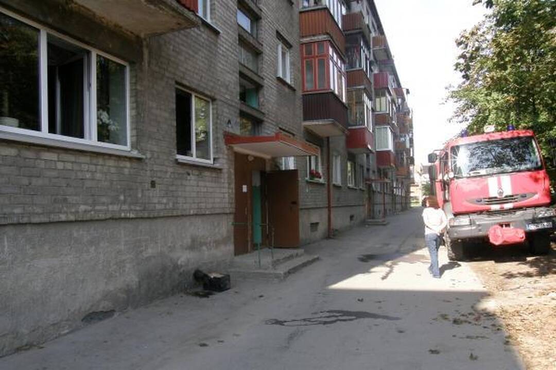Viename iš Klaipėdos butų kilo gaisras