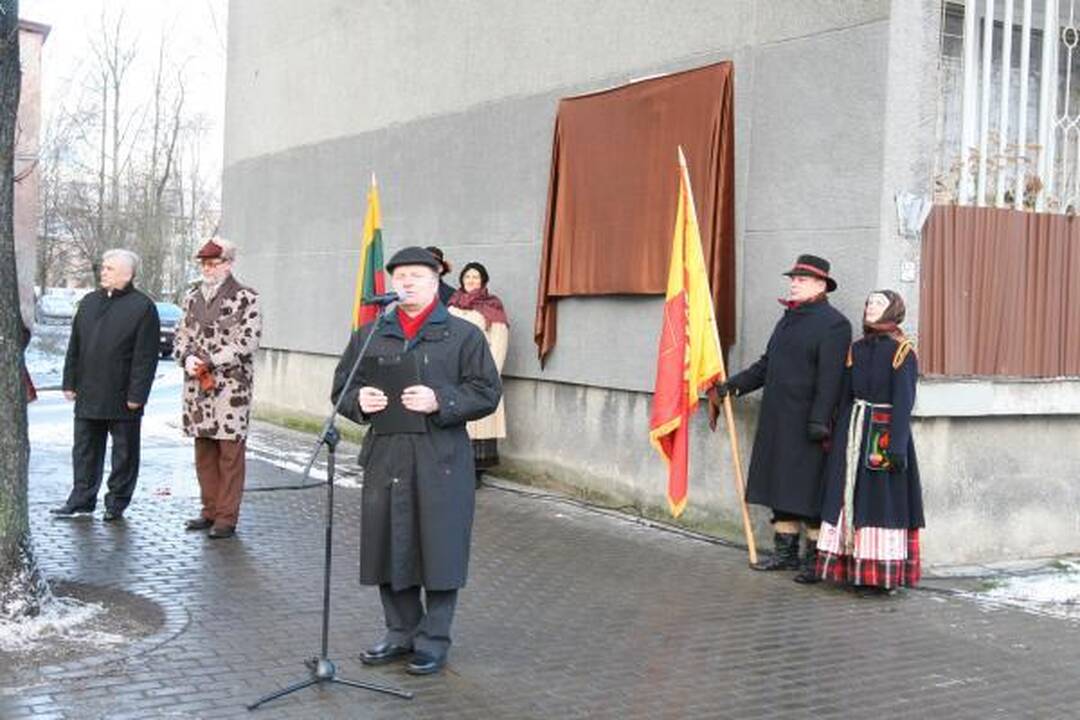 Atidengta A.Žalio atminimo lenta