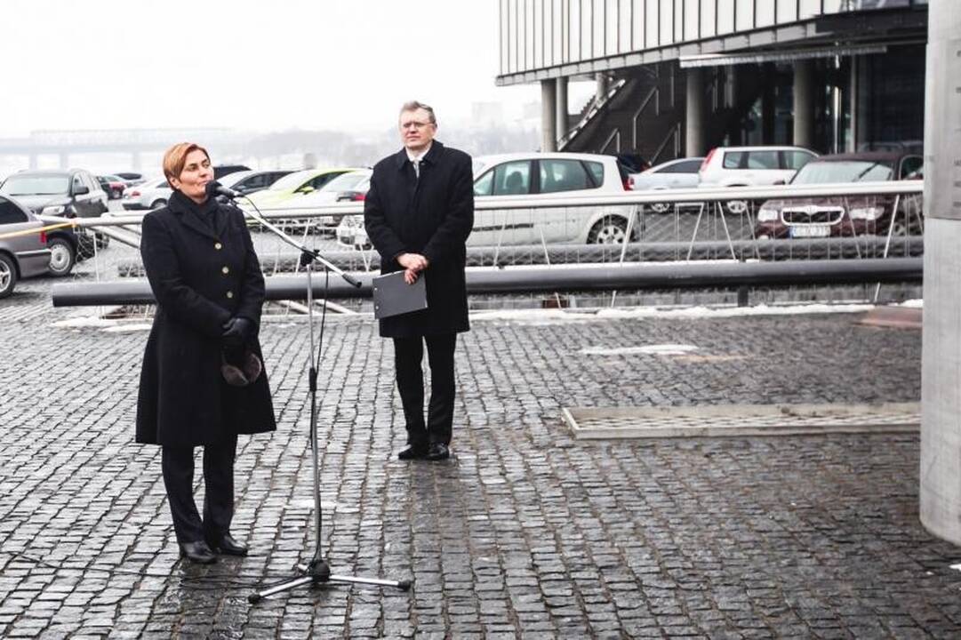Prie „Žalgirio“ arenos iškilmingai atidengta rėmėjų garbės lenta