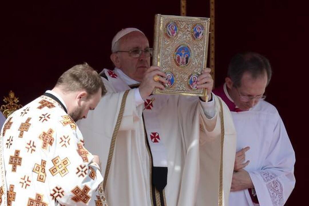 Vatikane inauguruotas popiežius Pranciškus (vaizdo įrašas)