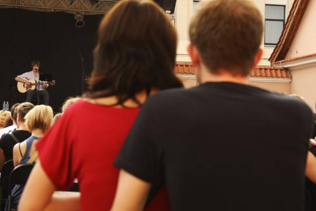 Koncerte „Senamiesčio žiogas“ poeziją svirpė bardai