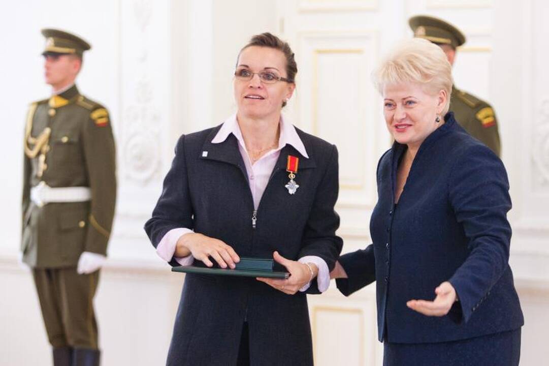 Prezidentė D.Grybauskaitė pagerbė šalies sportininkus