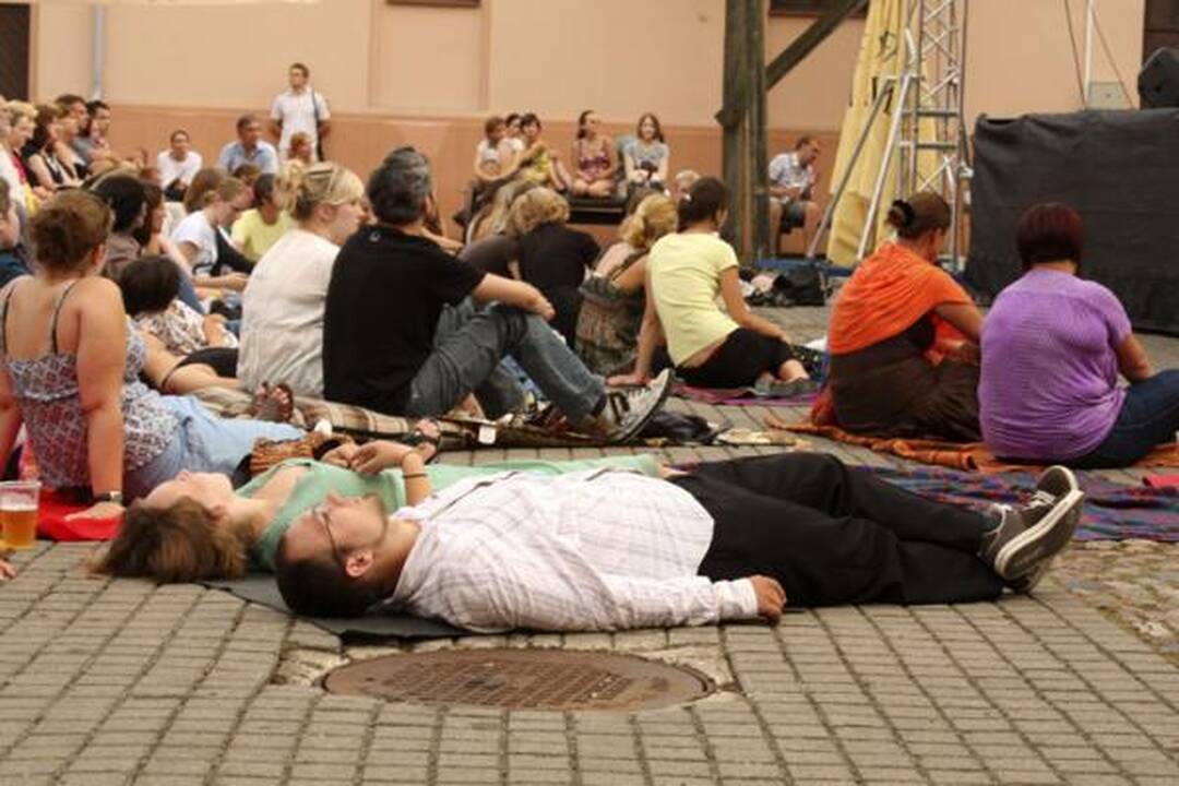 Koncerte „Senamiesčio žiogas“ poeziją svirpė bardai