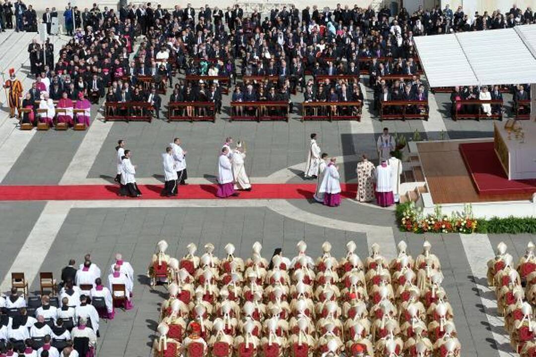 Vatikane inauguruotas popiežius Pranciškus (vaizdo įrašas)