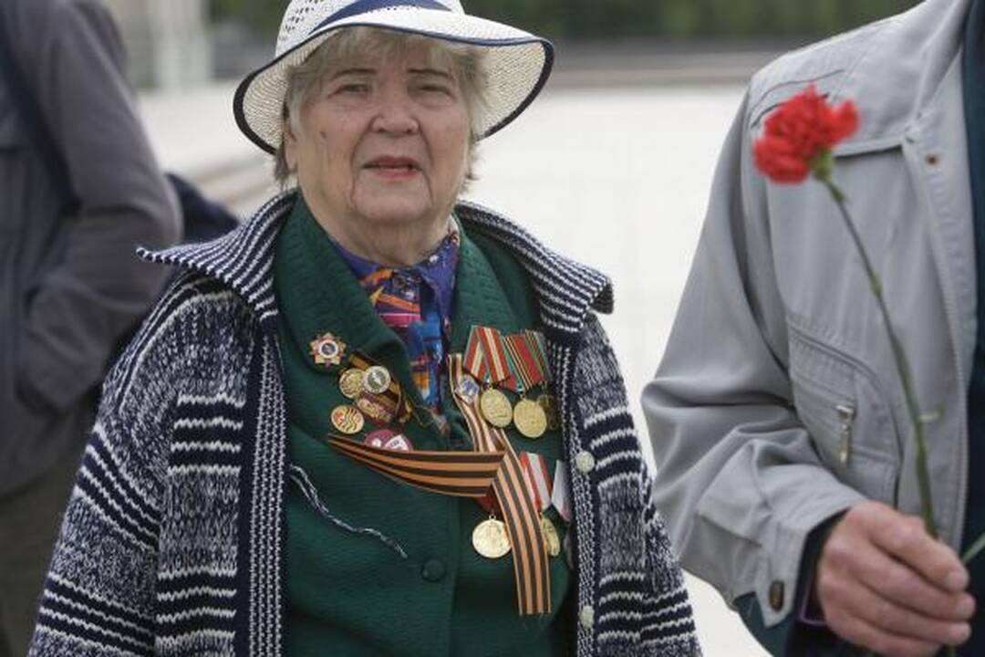 Veteranų eitynes Vilniuje lydėjo priešiški šūkiai (papildyta 15.50 val.)