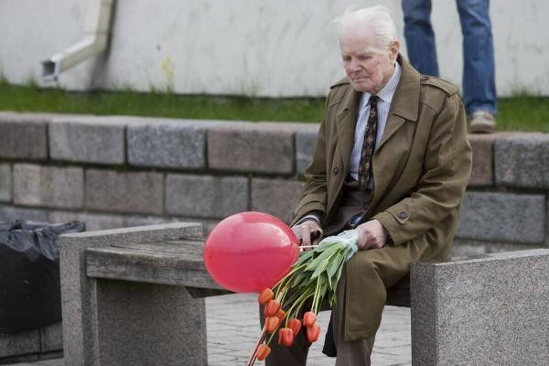 Veteranų eitynes Vilniuje lydėjo priešiški šūkiai (papildyta 15.50 val.)