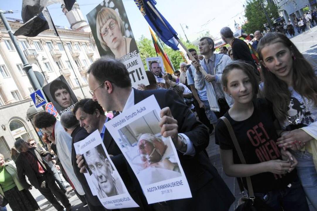 Vilniuje į mitingą rinkosi žmonės, sujaudinti vaiko likimo