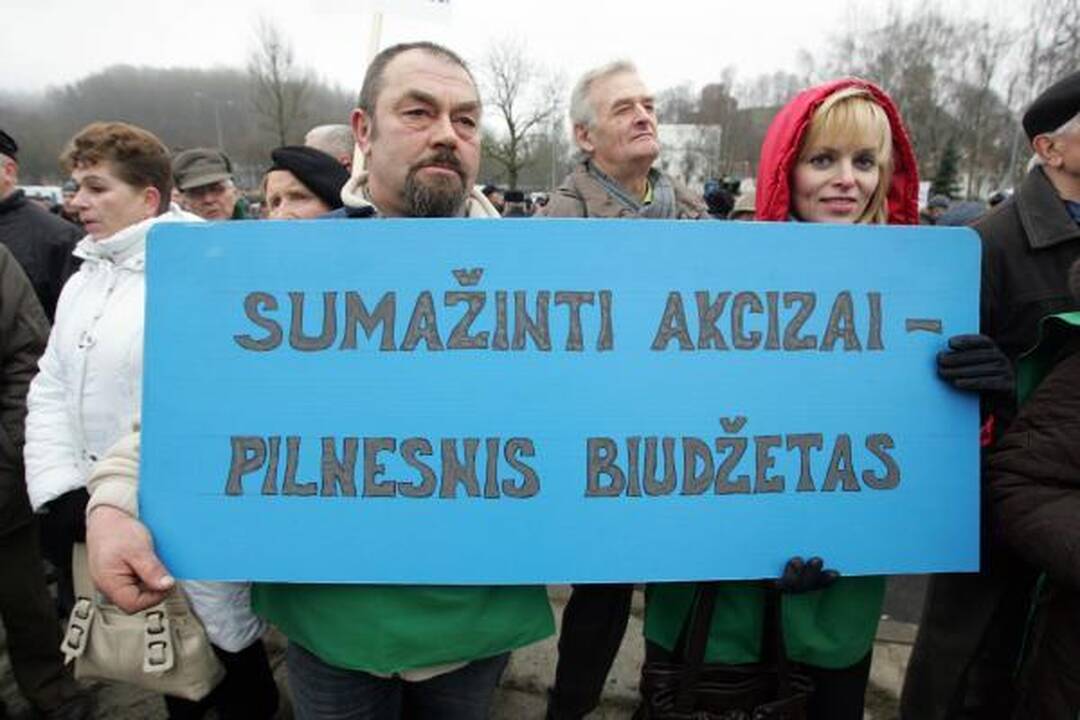 Pensininkų mitinge - kalbos apie revoliuciją bei raginimai teisti valdžią (papildyta)
