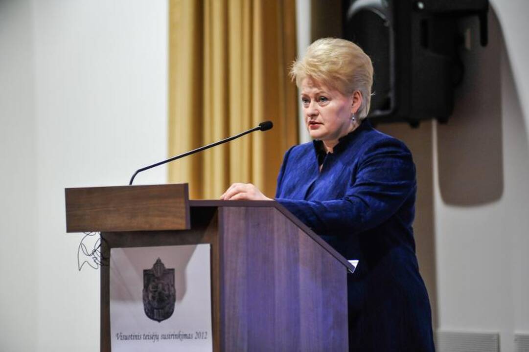 Prezidentė linki, kad teismai įgytų daugiau žmonių pagarbos
