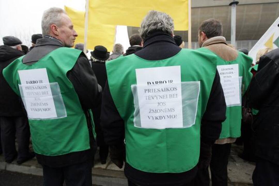 Pensininkų mitinge - kalbos apie revoliuciją bei raginimai teisti valdžią (papildyta)