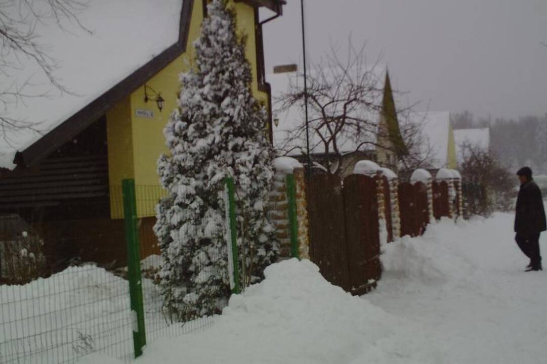 Dituvą užklojęs storas sniego sluoksnis sujaukė gyvenimą