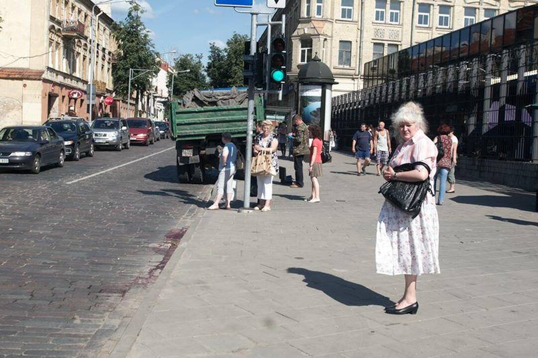 Vilniaus senamiestyje sunkvežimis pervažiavo suomį