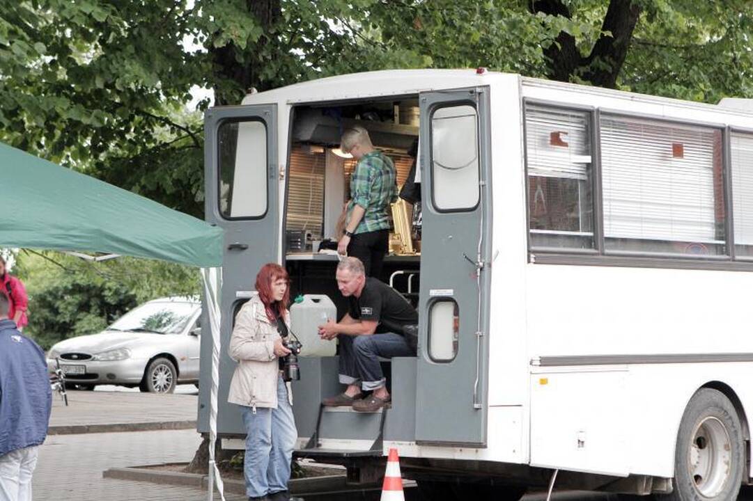 Filmo kūrėjų grafiką uostamiestyje koregavo orai 
