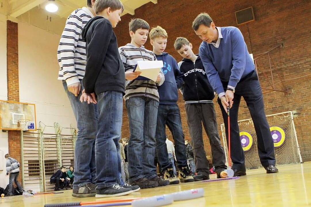 Geriausiai golfą žaidžia S.Dacho progimnazijos moksleiviai