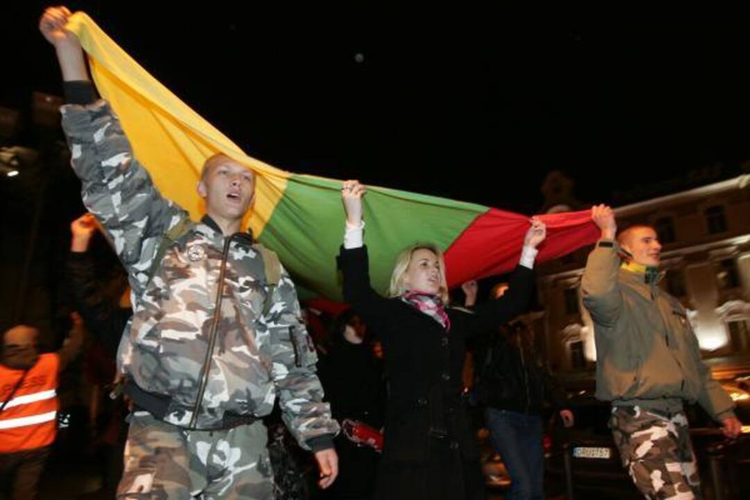 Ramiose nacionalistų eitynėse "garbingiausiu" svečiu buvo K.Uoka  