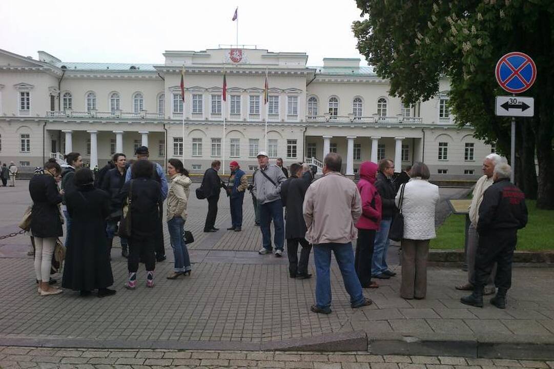 Po įvykių Garliavoje – mitingas prie Prezidentūros