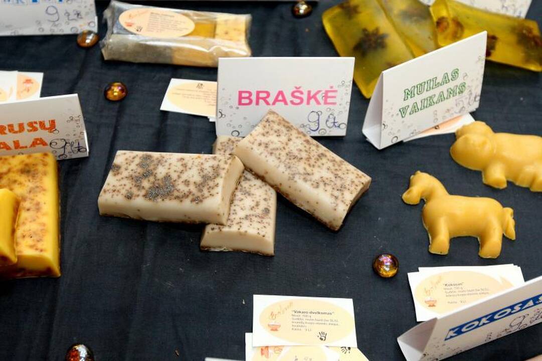 Mokinių mugė: nuo unikalių pirštinių iki vaizdų iš paukščio skrydžio