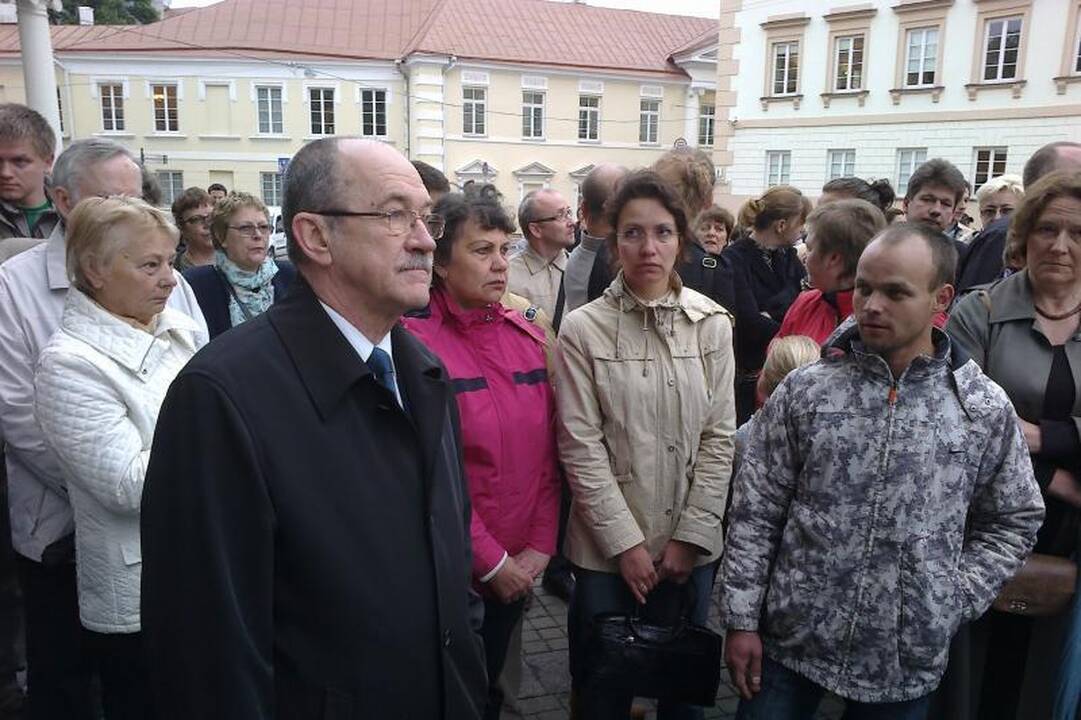 Po įvykių Garliavoje – mitingas prie Prezidentūros