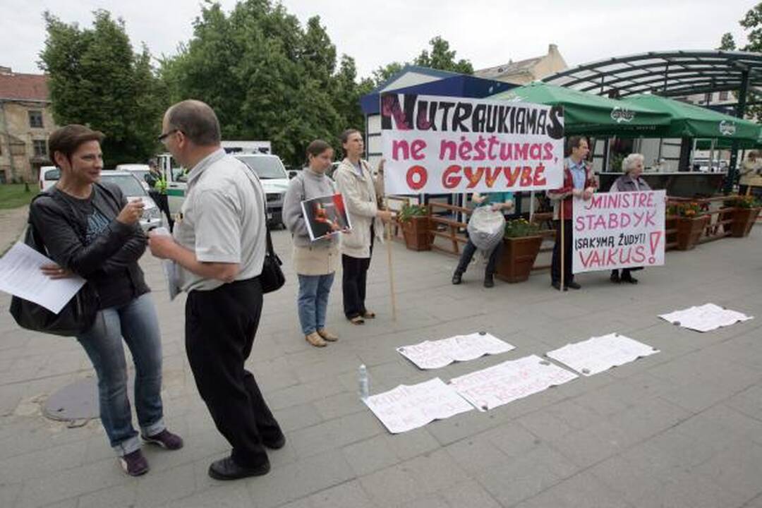 Vaikų gynimo dieną - protestas prieš abortus