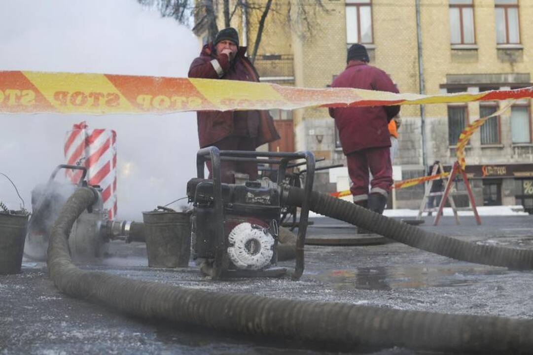Avarija šilumos trasoje: be šildymo 146 namai