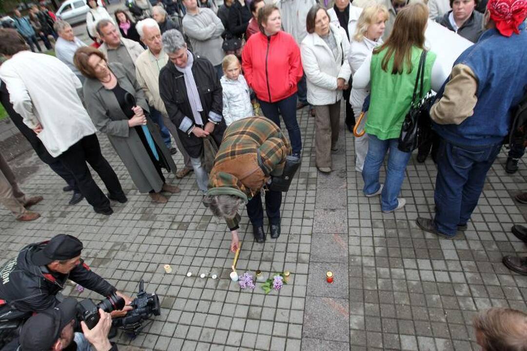 Po įvykių Garliavoje – mitingas prie Prezidentūros