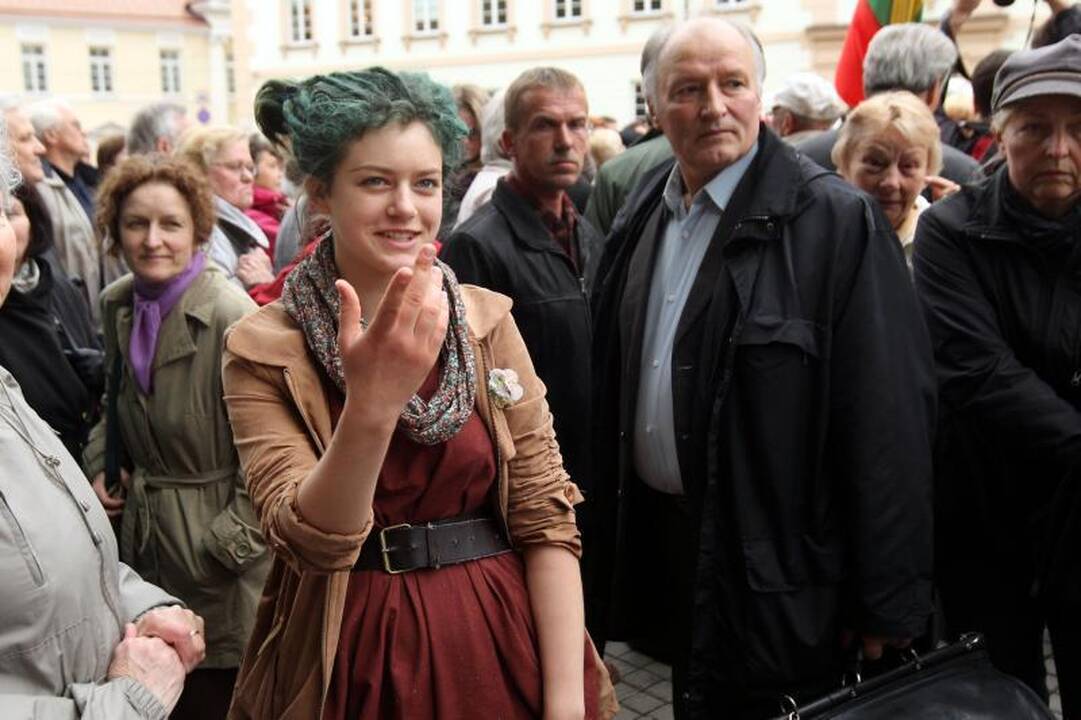 Po įvykių Garliavoje – mitingas prie Prezidentūros